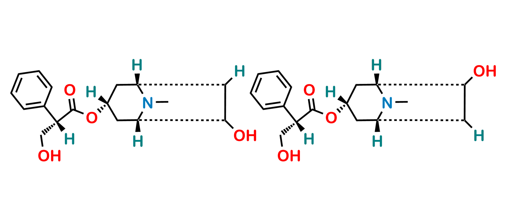 Atropine impurity E (7-hydroxyhyoscyamine) & Atropine impurity D (6-hydroxyhyoscyamine)